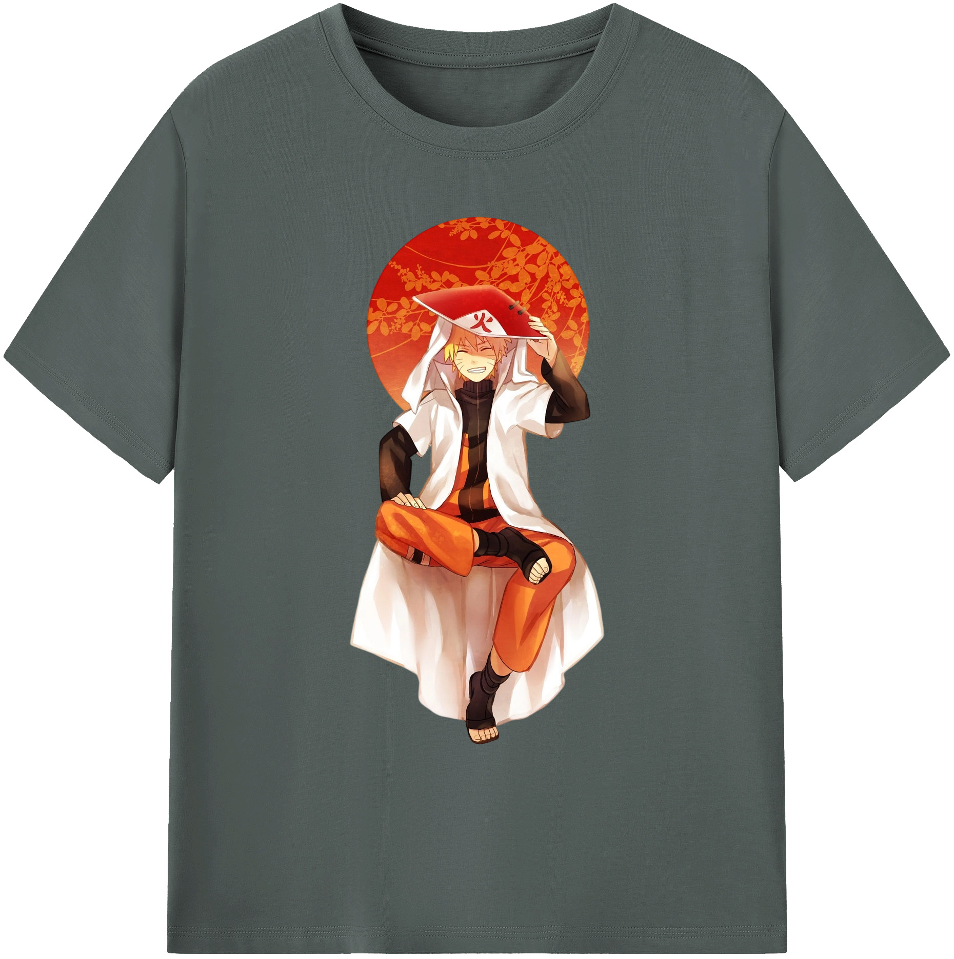 （画像用） NARUTO -ナルト- うずまき ナルト Uzumaki Naruto 綿100％ メンズ半袖Tシャツ｜肌触りやわらか＆通気性